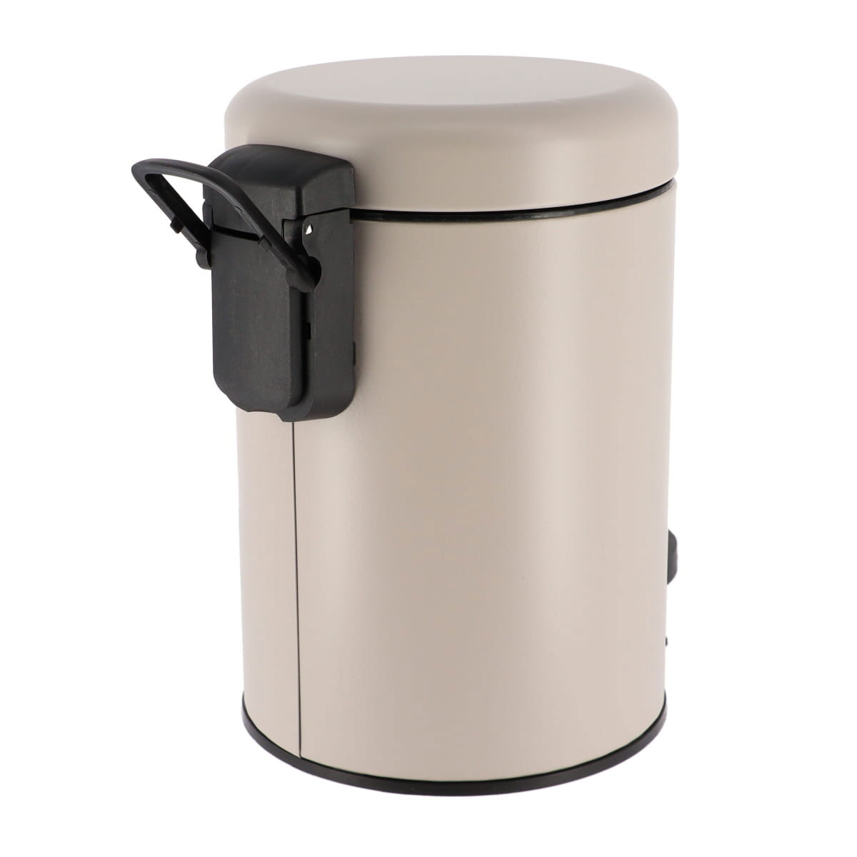 Balde wc taupe mate soft close em metal 3l