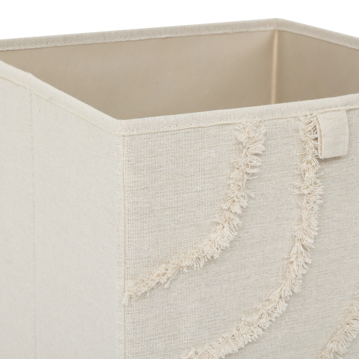 Caixa de arruma&ccedil;&atilde;o bege 31x31cm