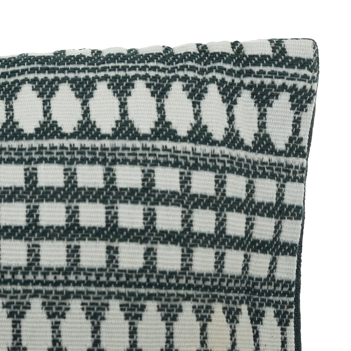 Almofada MICAH JACQUARD azul e cru 30x50cm