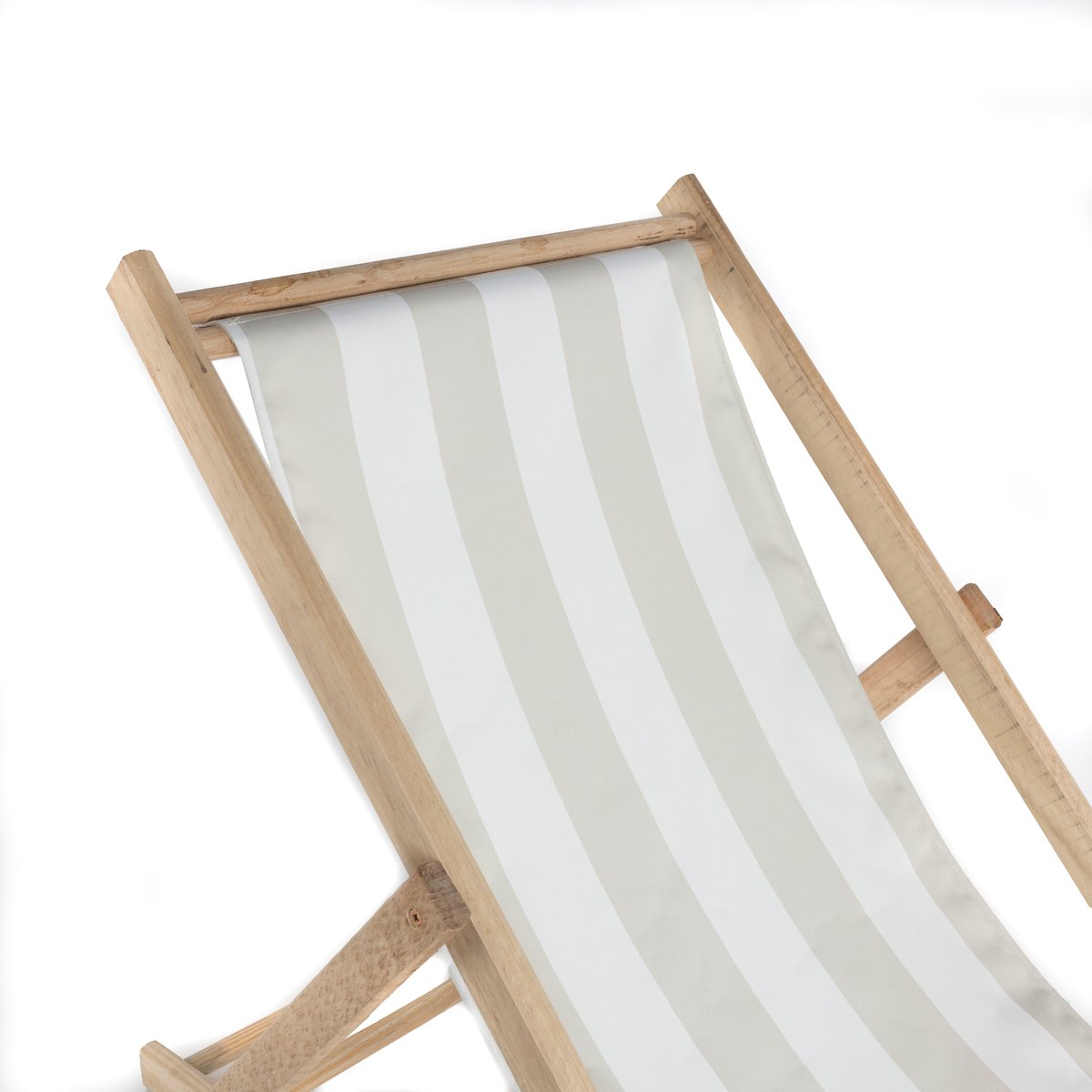 Espregui&ccedil;adeira riscas branco e bege