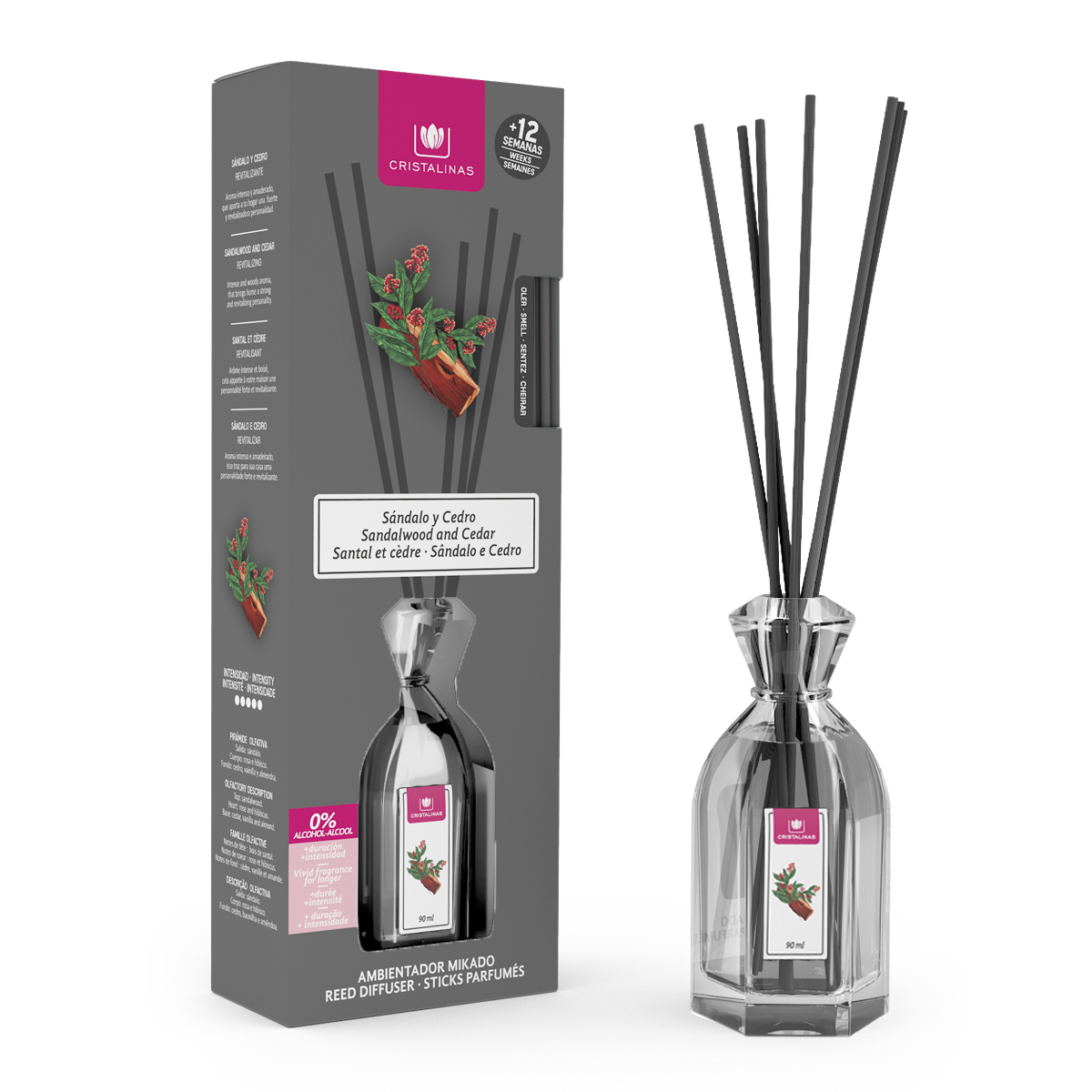 Ambientador mikado s&acirc;ndalo e cedro 90ml