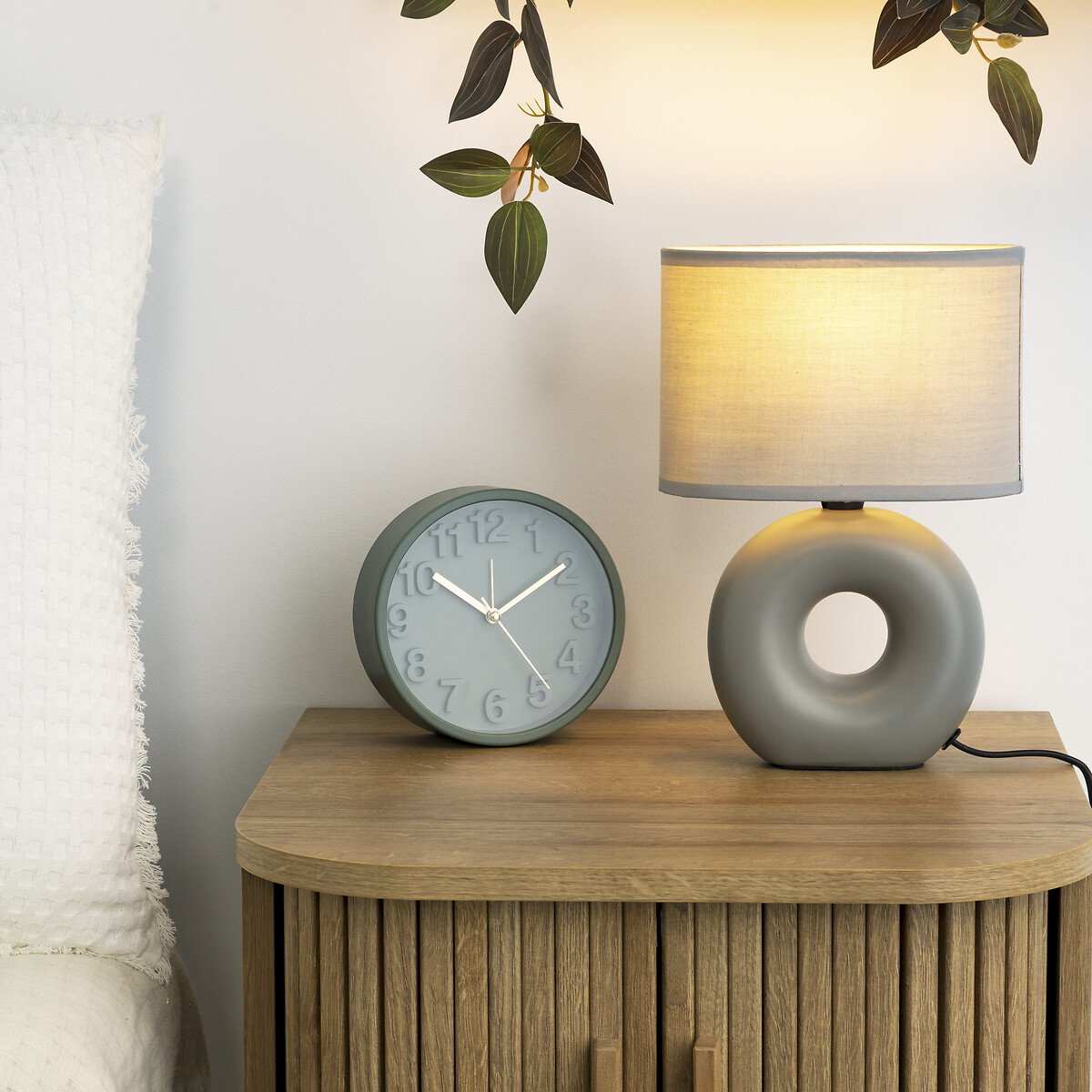 Candeeiro de mesa BARU cinza 26cm