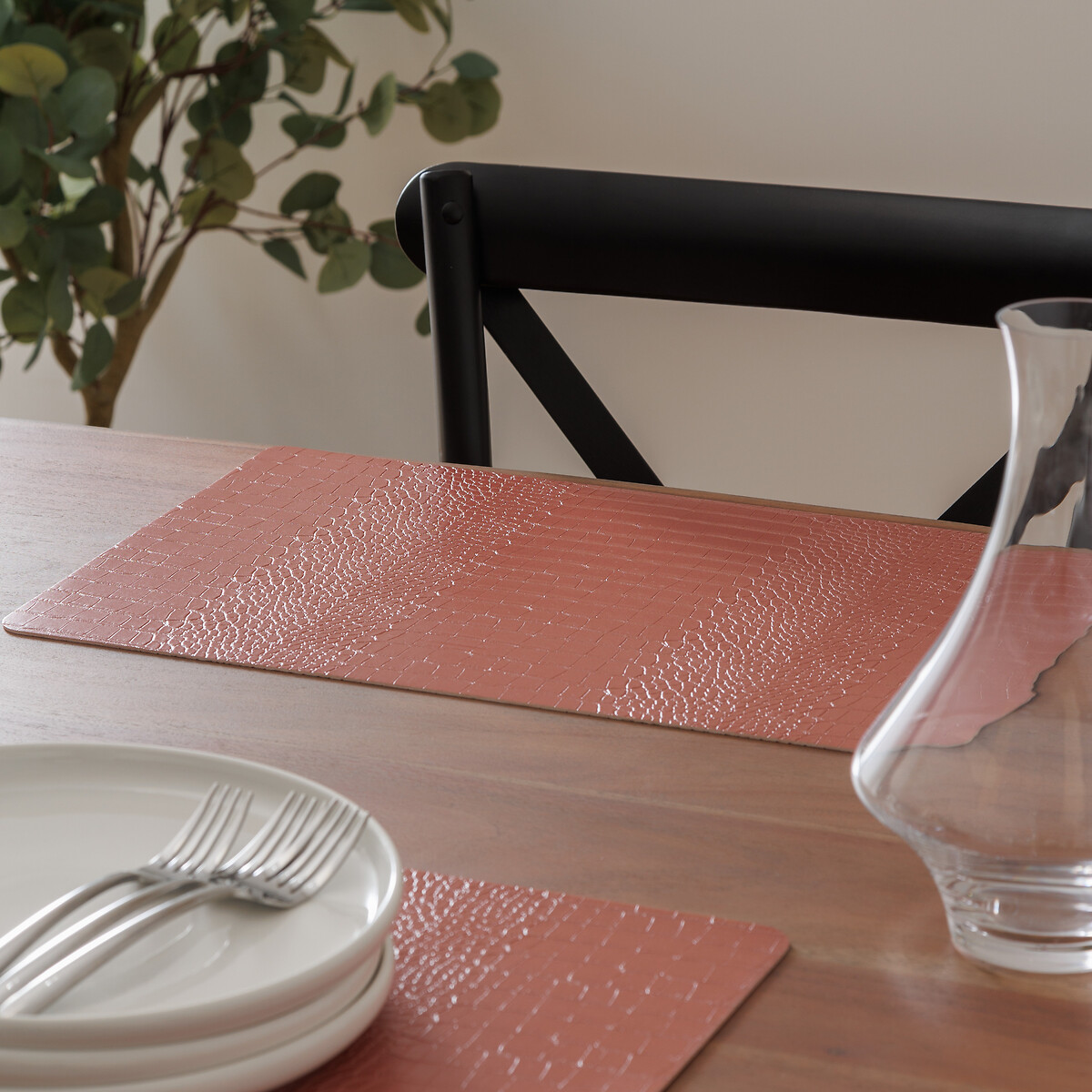 Individual de mesa CROCO laranja 33x49cm