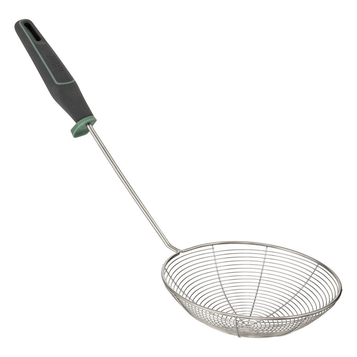 Espumadeira NEO preta em aço inoxidável