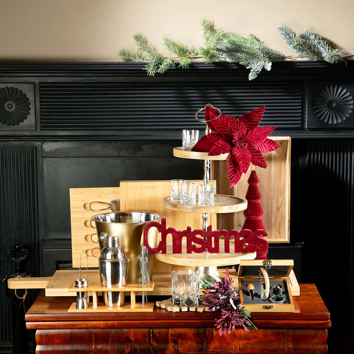 Conjunto de 6 peças para cocktail em inox