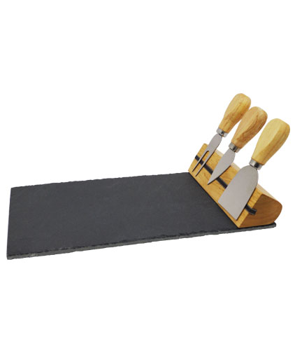 T&aacute;bua para queijos com 3 facas