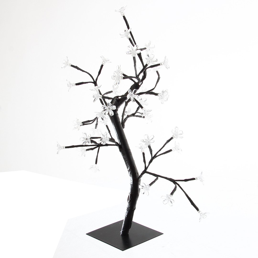 Árvore Prunus Luminosa Branco Frio 45cm