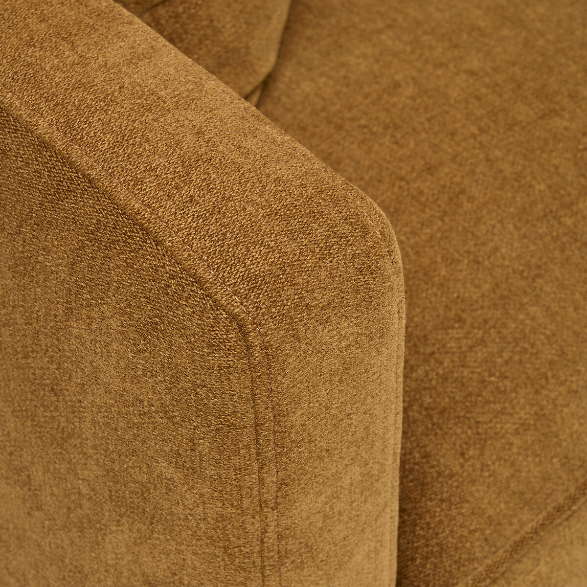 Sofá CANDICE ocre em poliéster 194x96x85cm