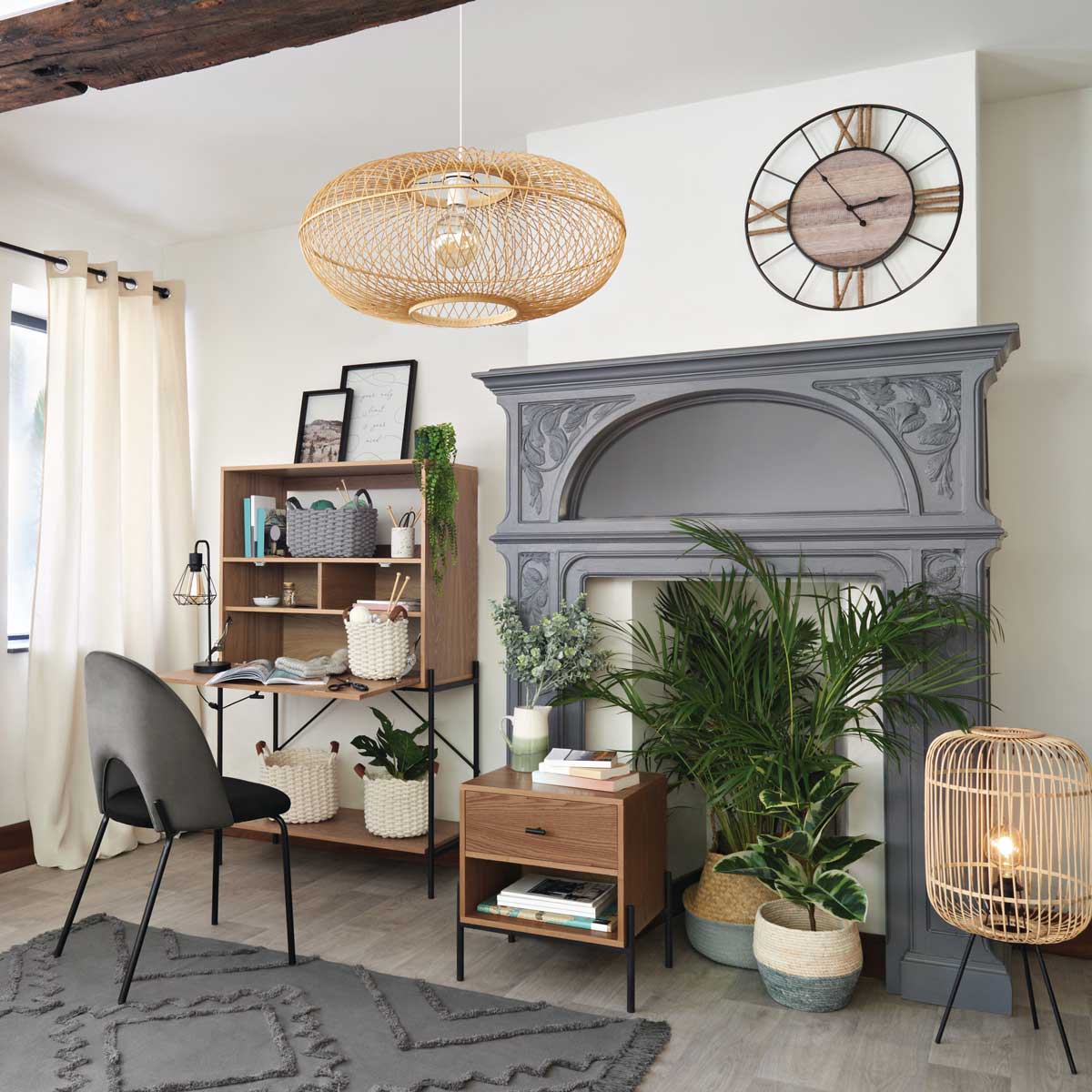 Cortina LILOU marfim 140x260cm