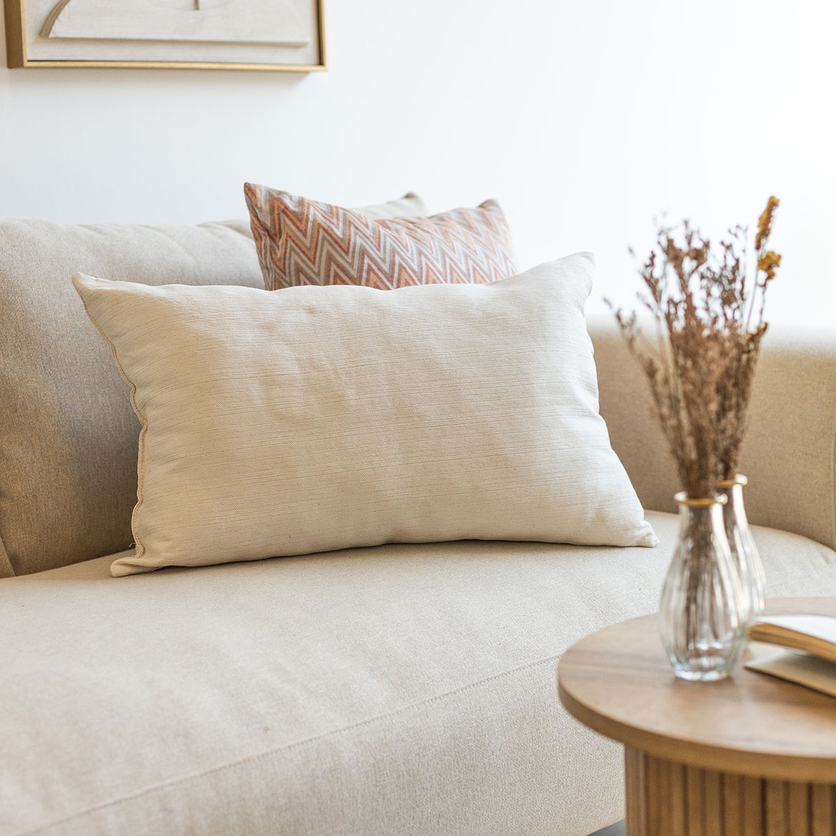 Almofada decorativa GLOW cru 45x60cm