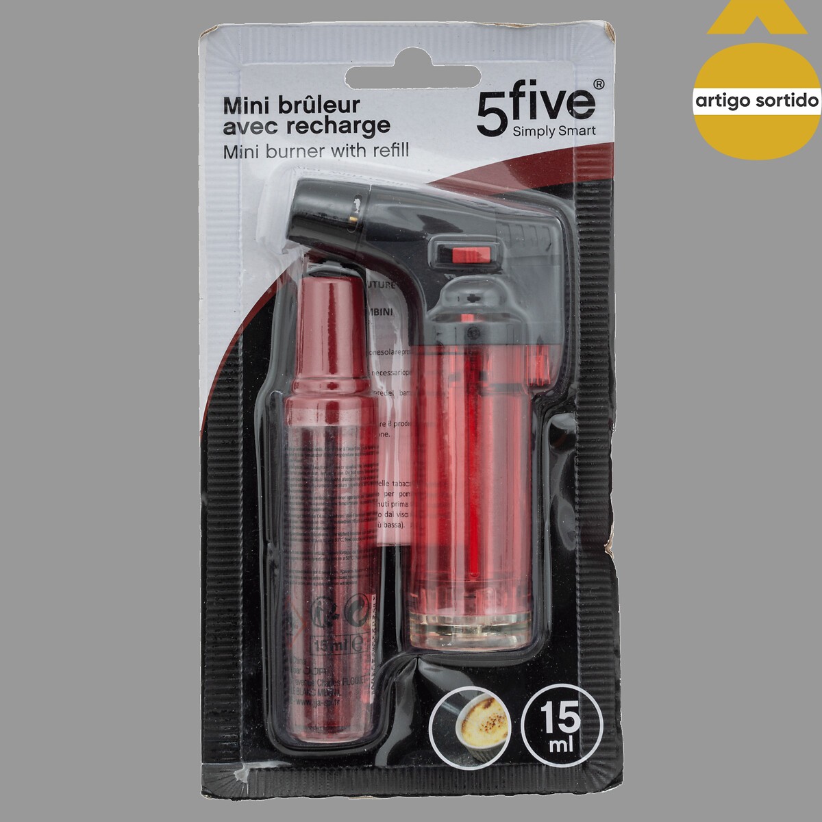 Mini queimador para leite creme 15ml