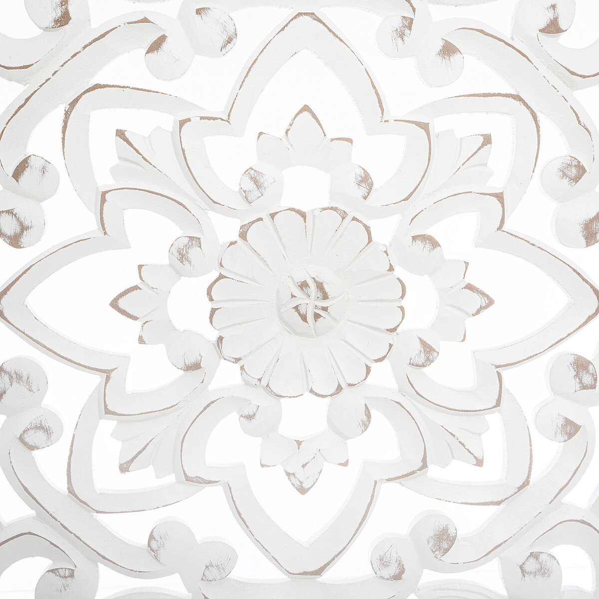 Painel decorativo FANNY branco esculpido em mdf 45x85cm