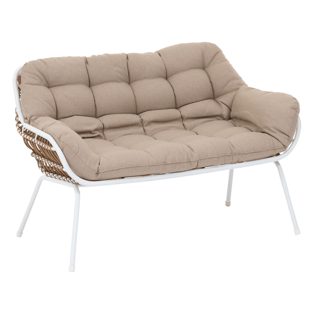 Conjunto de jardim PAOPAO branco para 4 pessoas