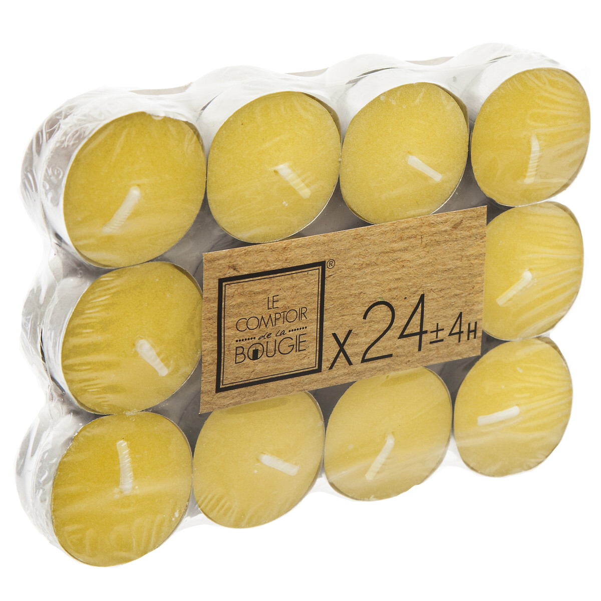 Pack 24 velas tealight citronela