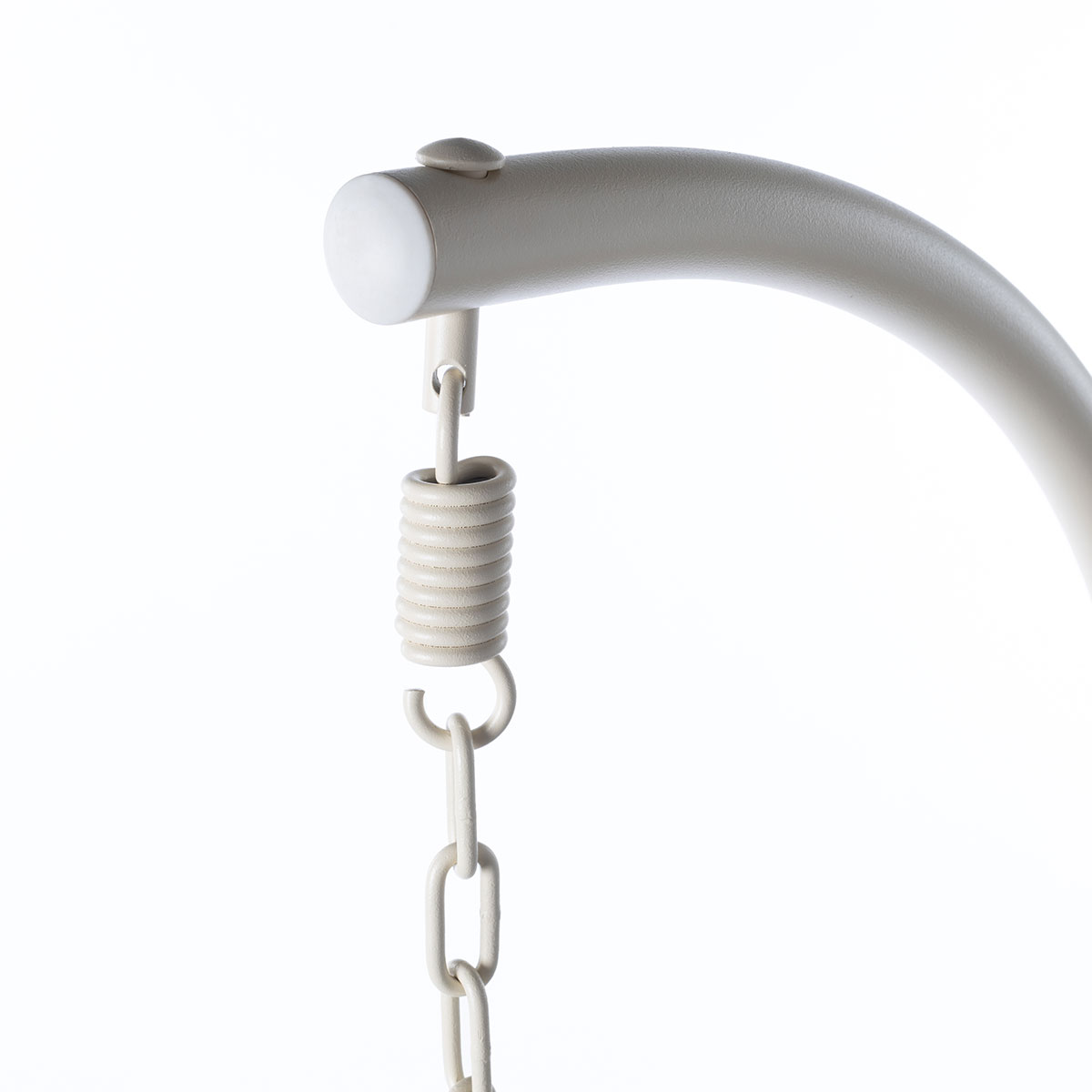 Cadeirão baloiço PORTOFINO branco e taupe