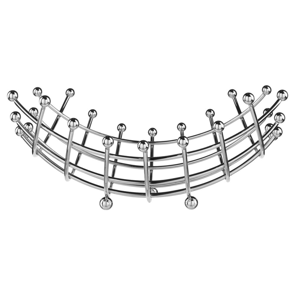 Fruteira rectangular em metal