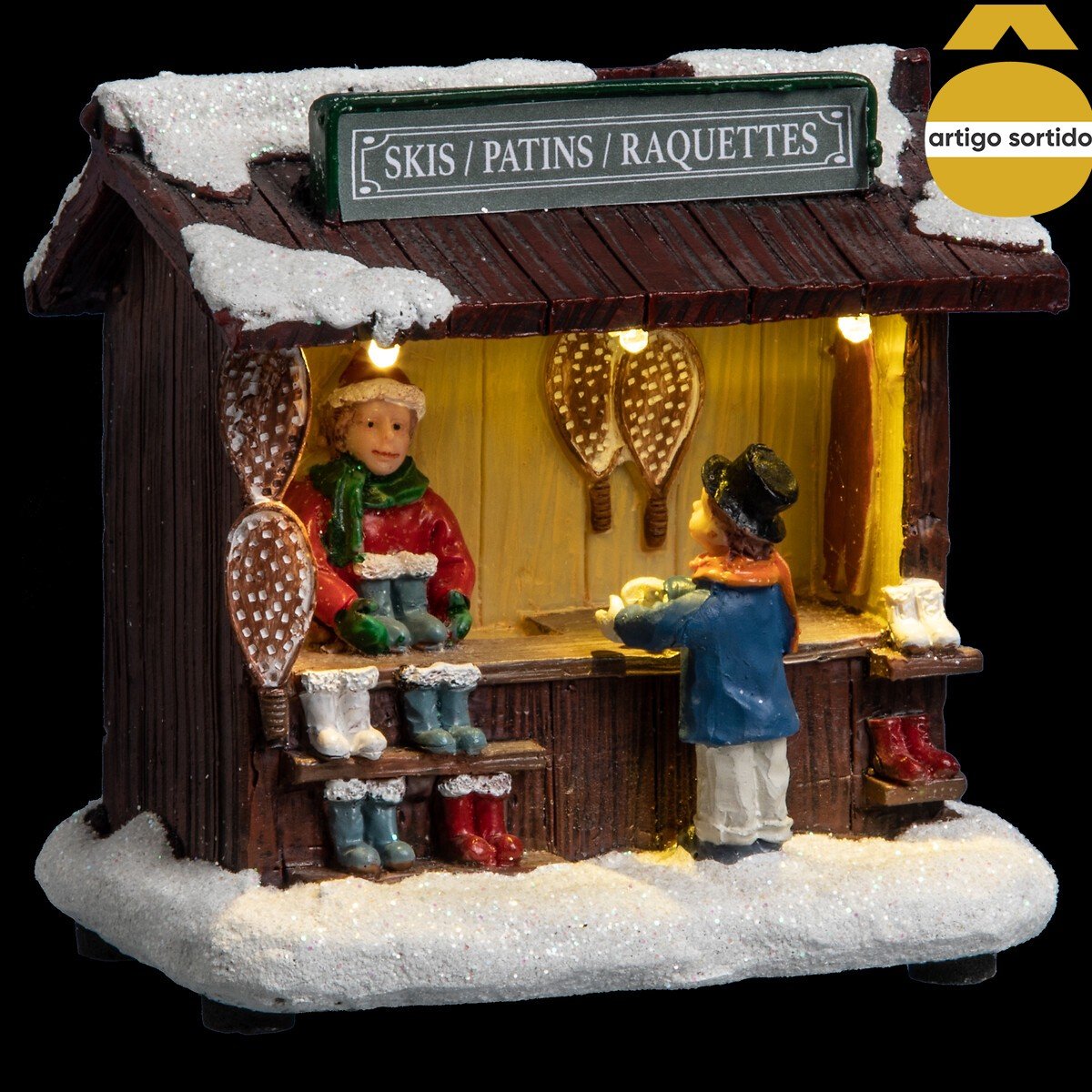 Balcão mercado para aldeia com led