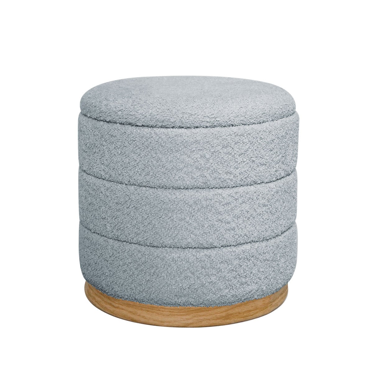 Pufe/mesa BATH cinza claro 37x39cm