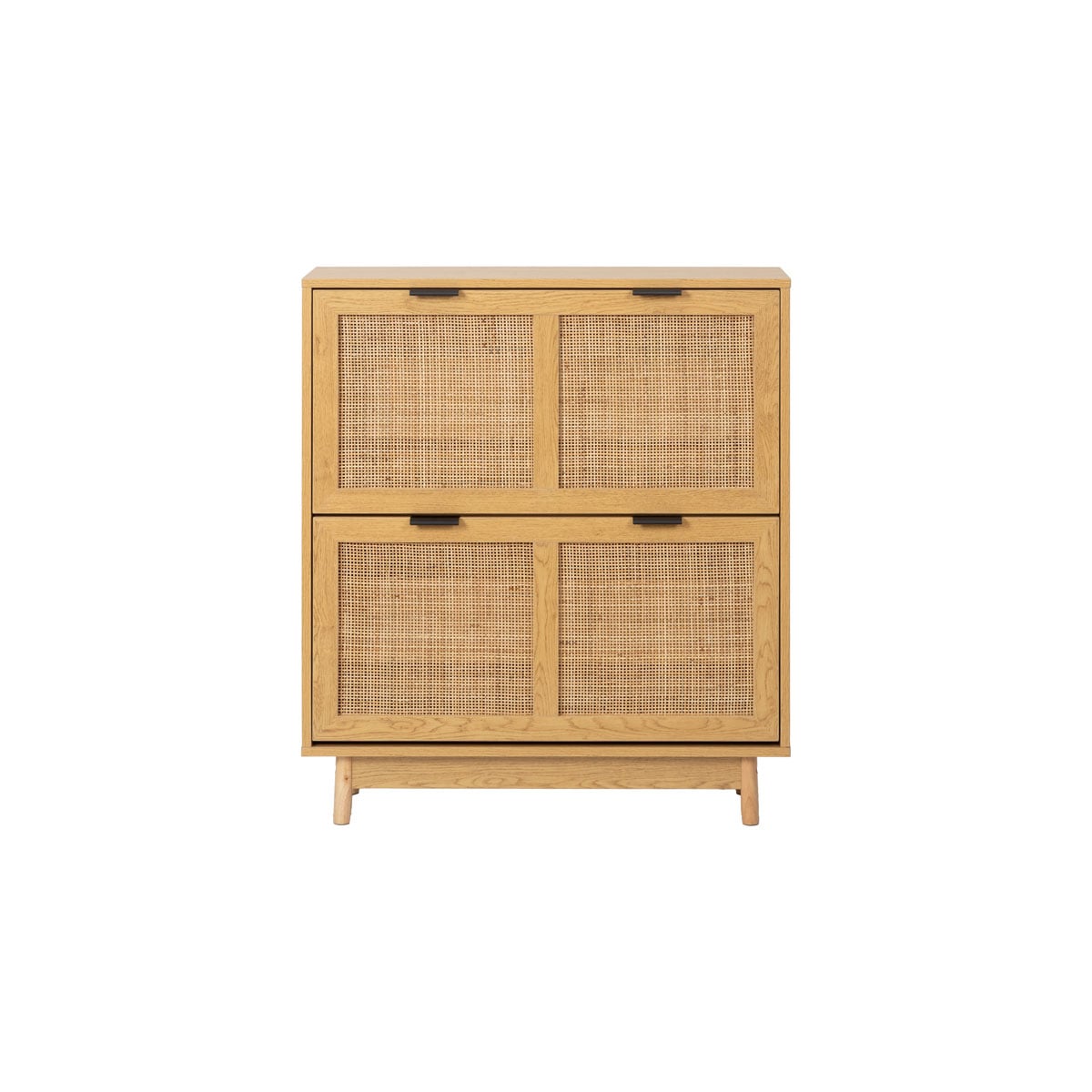 Sapateira em rattan com 2 compartimentos