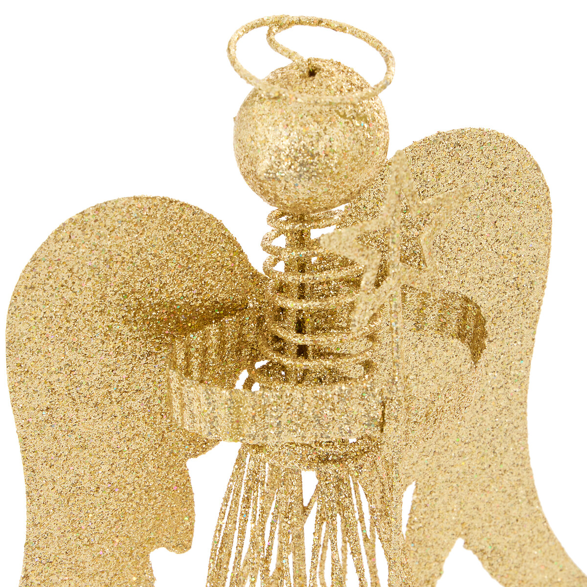Anjo decorativo dourado