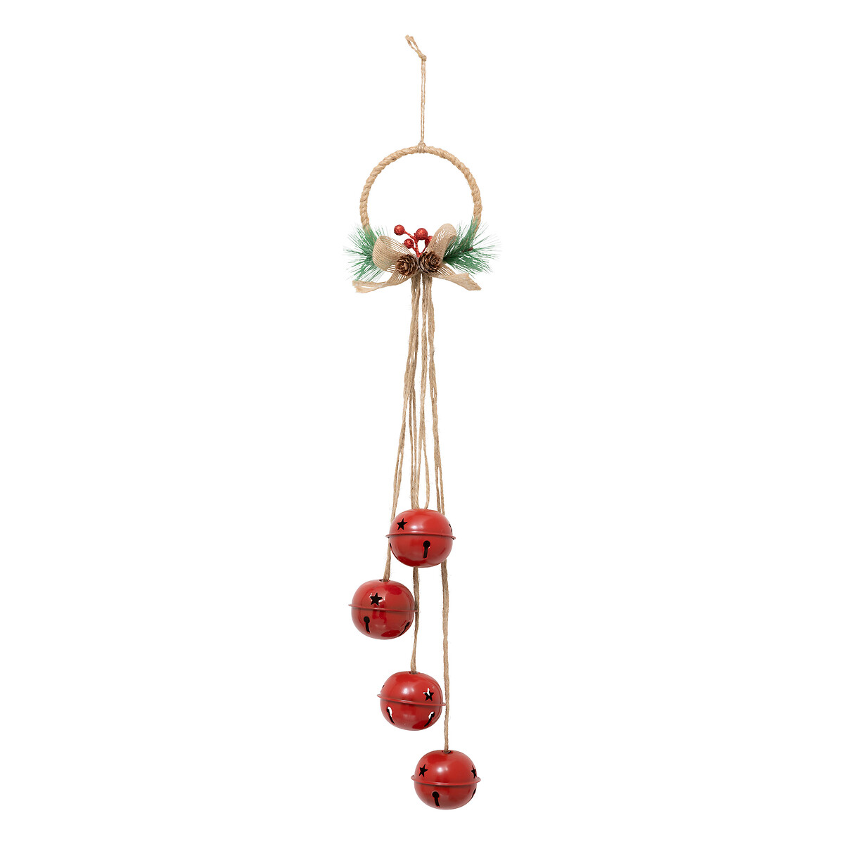 Pendurante de guizos vermelhos 55cm