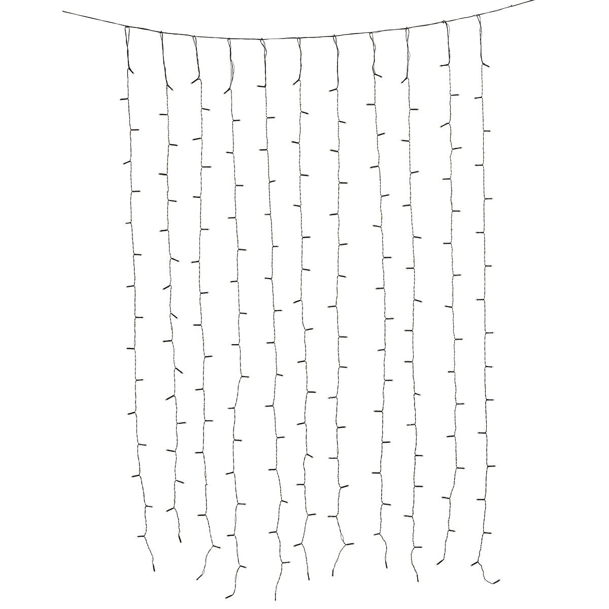 Cortina de natal 204LED branco frio 120cm