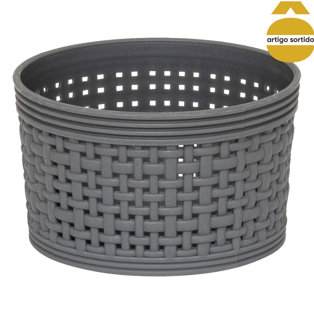 Conjunto de 10 cestos de arruma&ccedil;&atilde;o croch&ecirc; BOXY