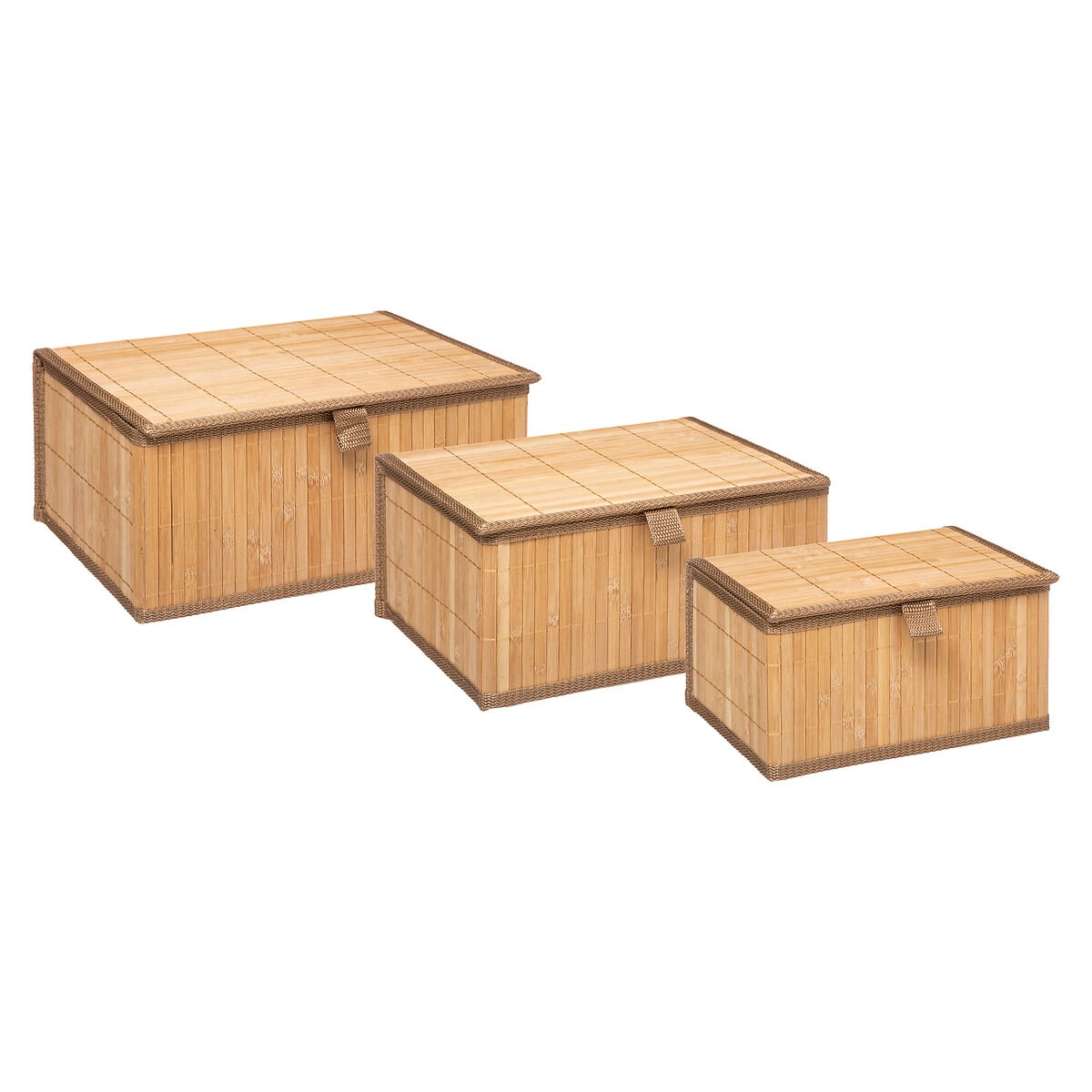 Cesto wc castanho em bambu com tampa 12x24cm