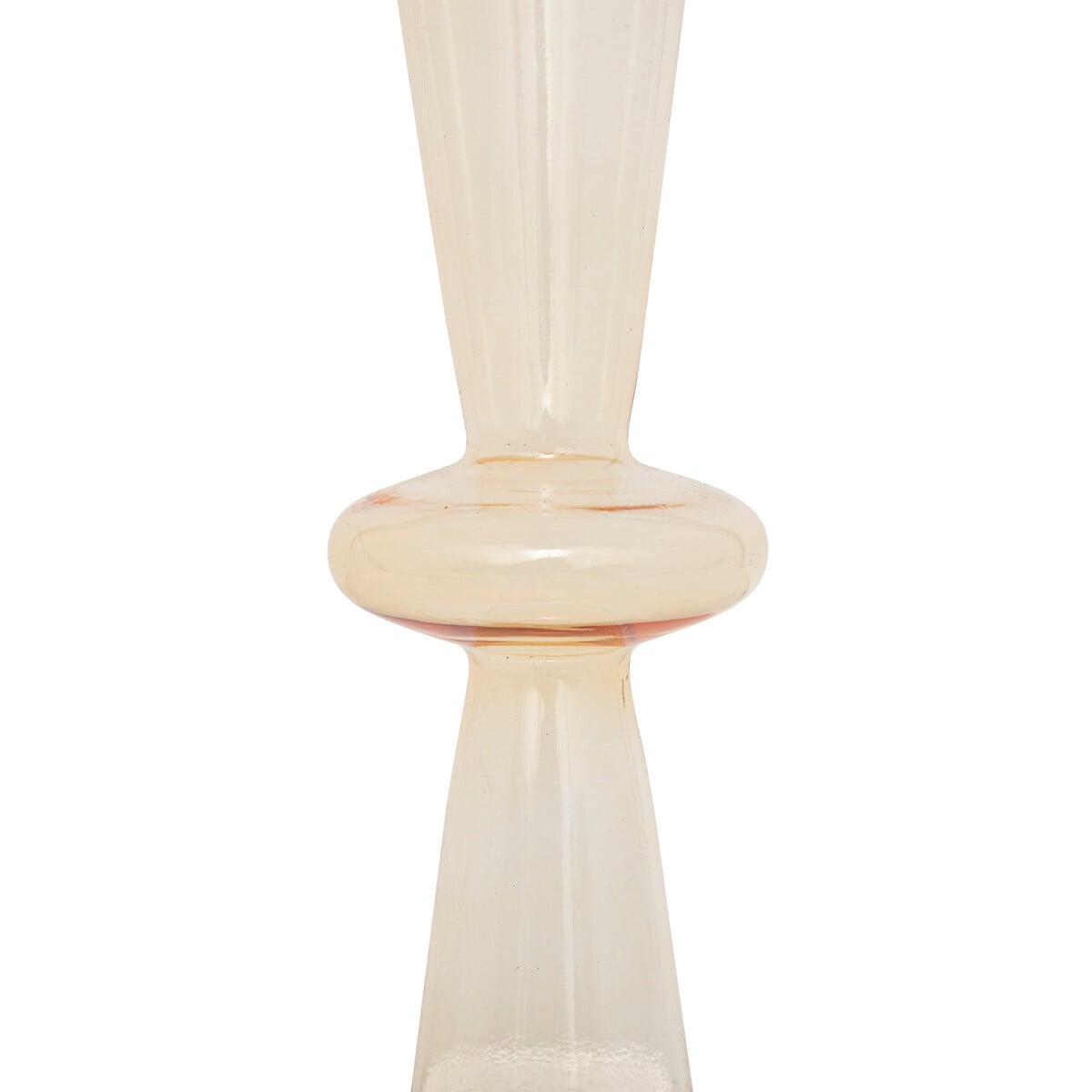 Casti&ccedil;al BULLES amarelo em vidro 29,7cm