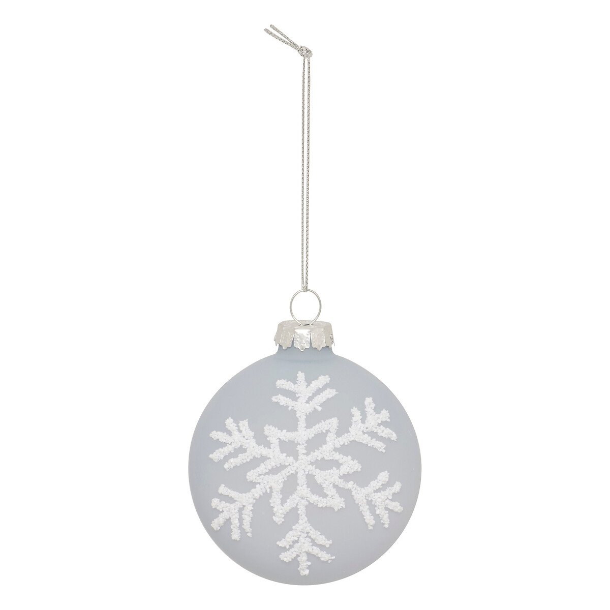 Bola de natal floco de neve 7cm