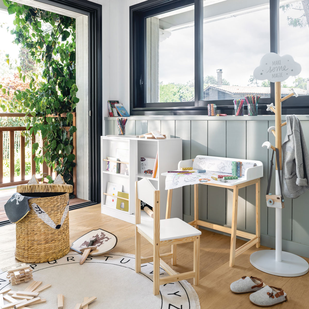 Cabibe de pé NUVEM branco com 5 ganchos