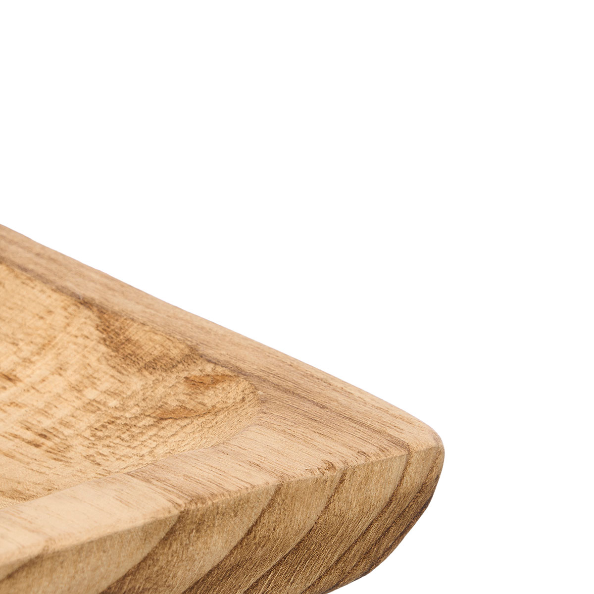 Centro de mesa Retangular Em Madeira Queimada