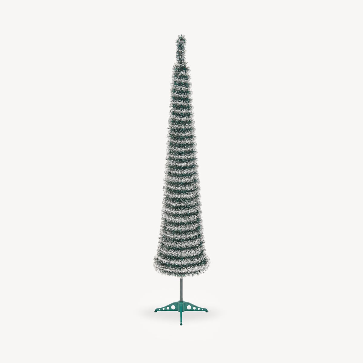 &Aacute;rvore de natal JOLLY POP verde com neve155cm