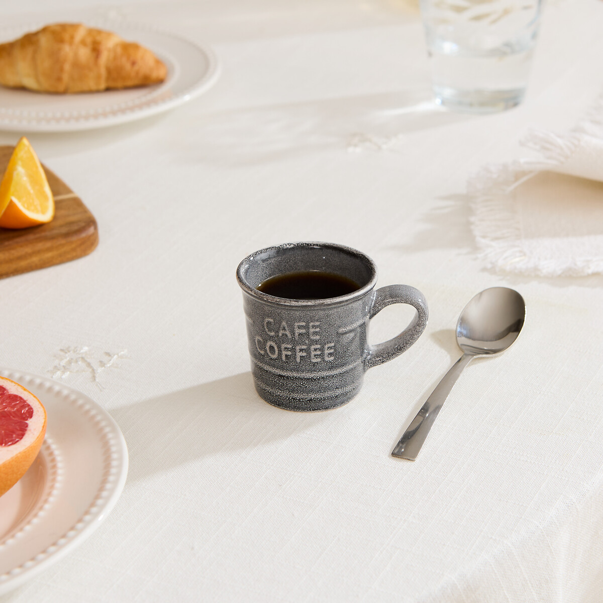 Ch&aacute;vena de caf&eacute; CAFE cinza 8cl