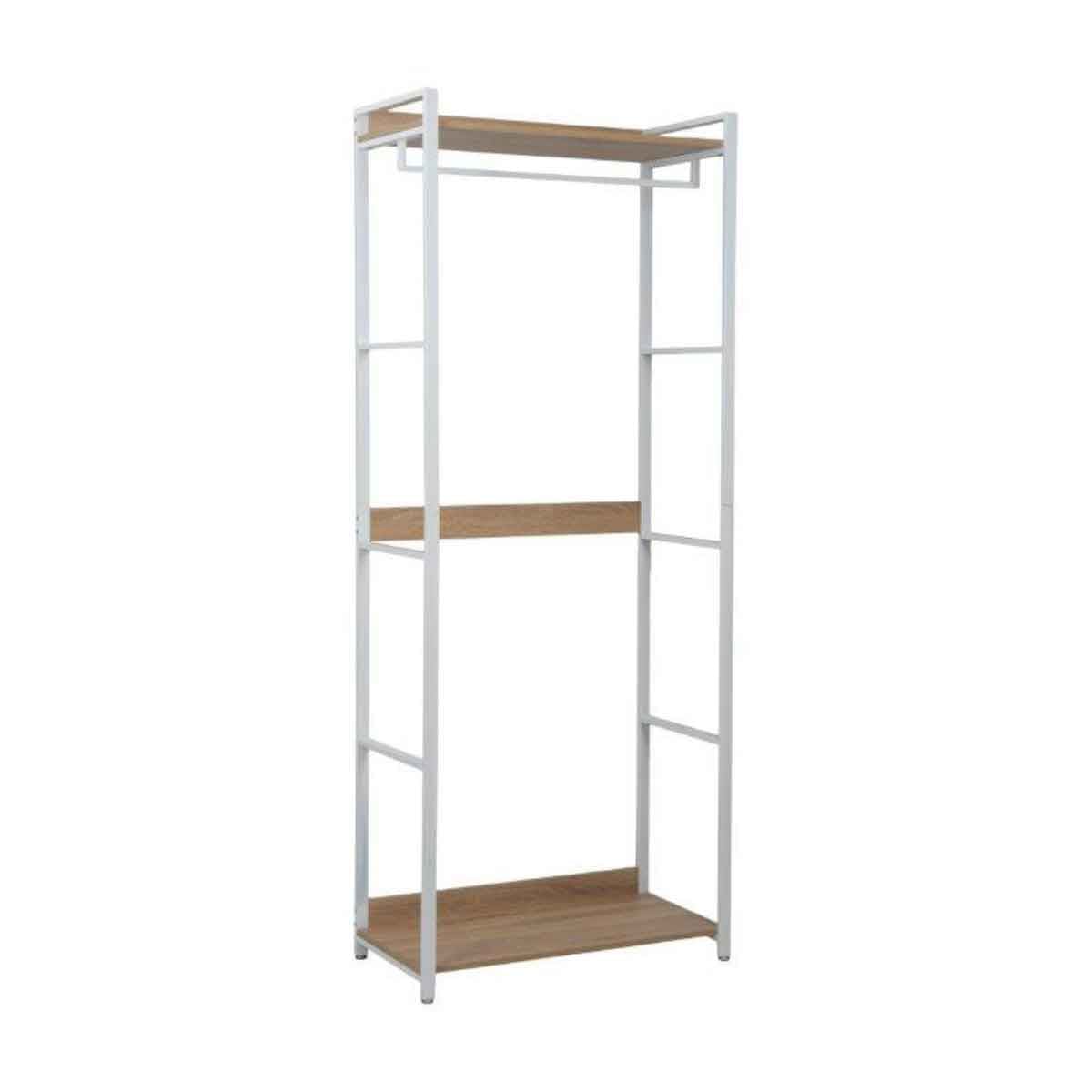 Roupeiro LAUREN branco em metal 200cm