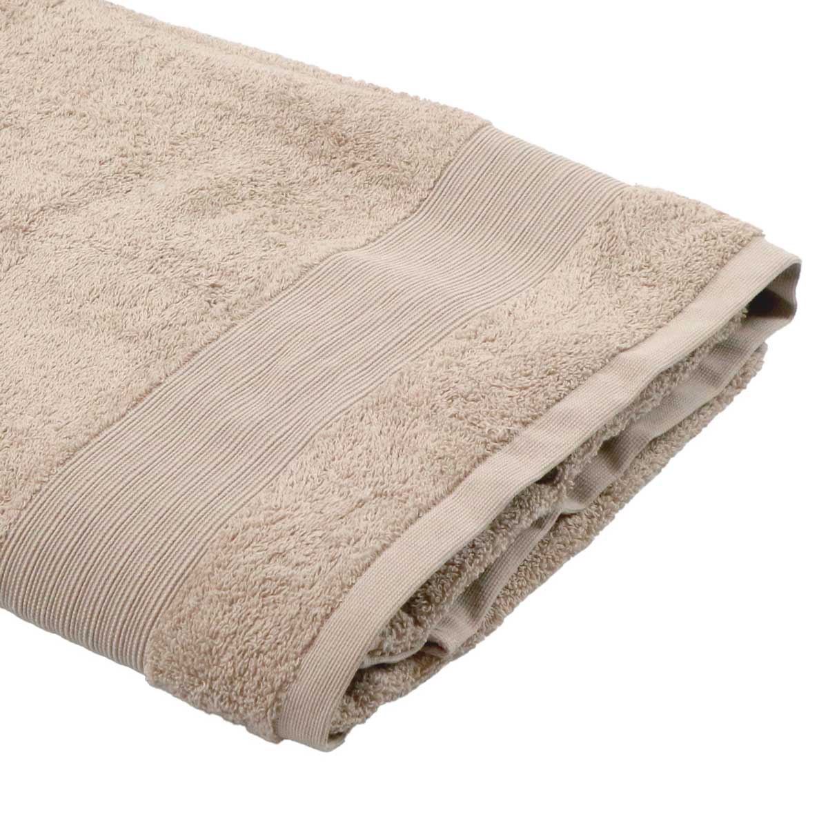 Toalha len&ccedil;ol de banho bege TIMELESS 100x150cm
