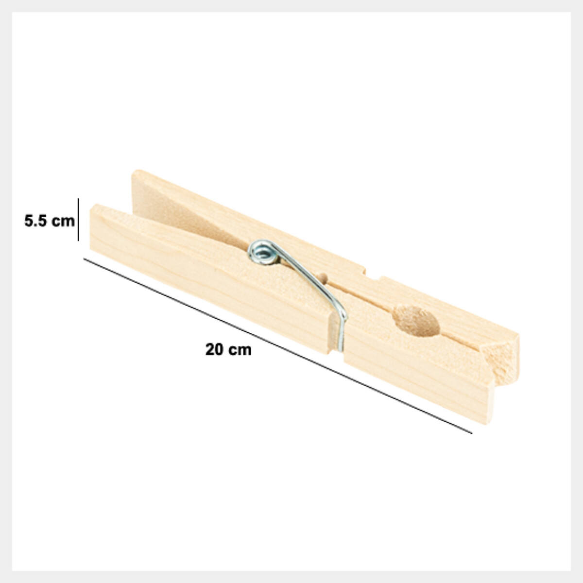 Conjunto De 96 Molas Em Madeira Para Roupa