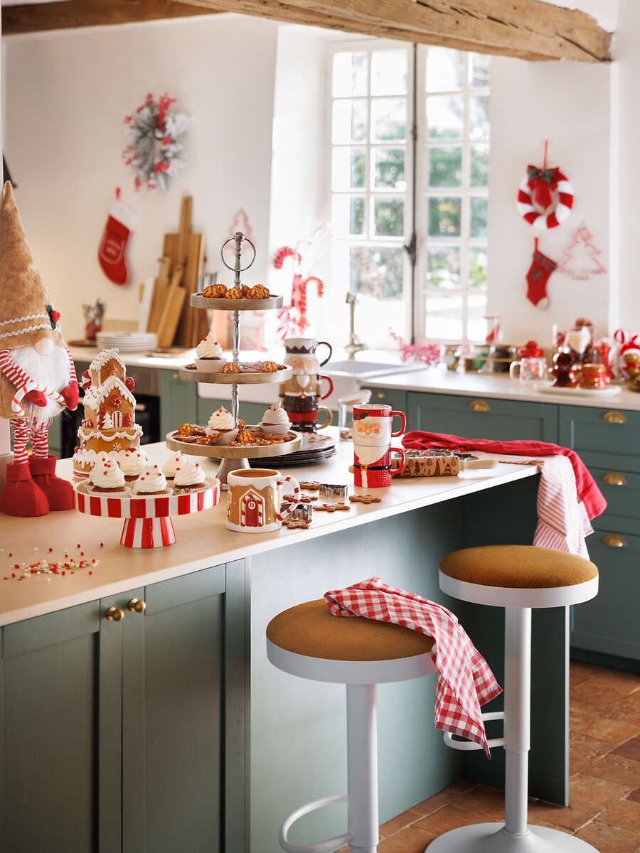 Figura gnomo de bolacha de gengibre extensível 80cm,  Figura gnomo de bolacha de gengibre extensível 80cm