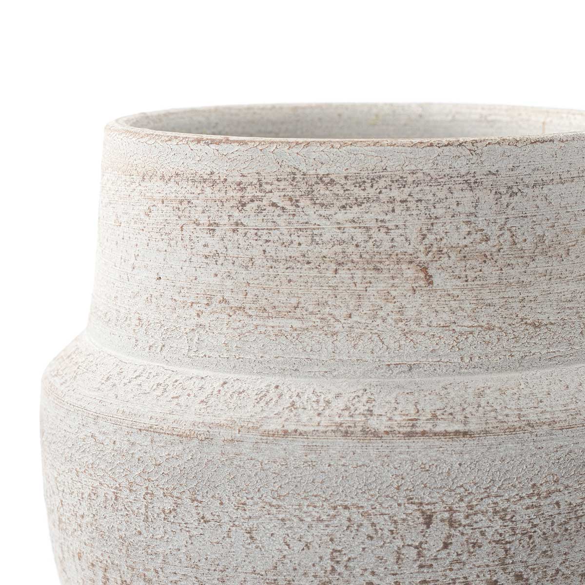 Jarra SABRE cinza em barro 14cm