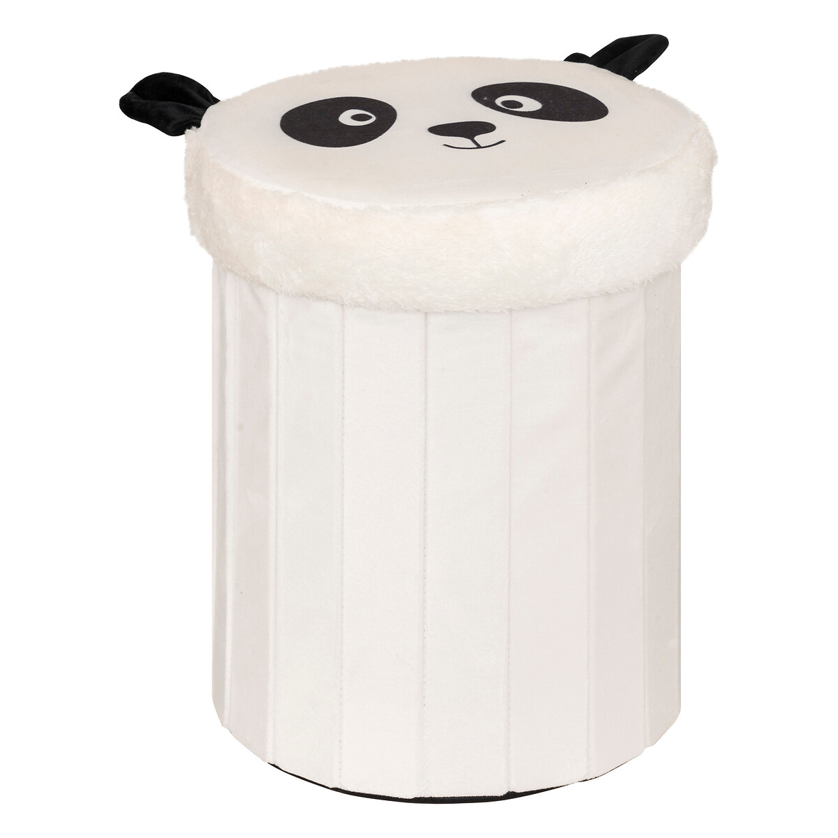 Pufe panda com arruma&ccedil;&atilde;o