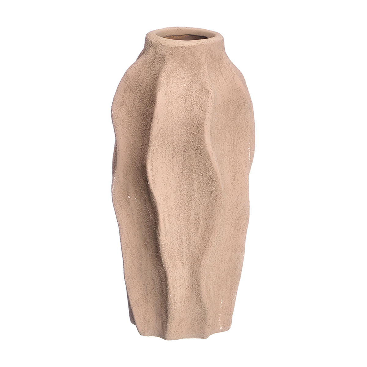 Conjunto de 3 jarras onduladas em cer&acirc;mica