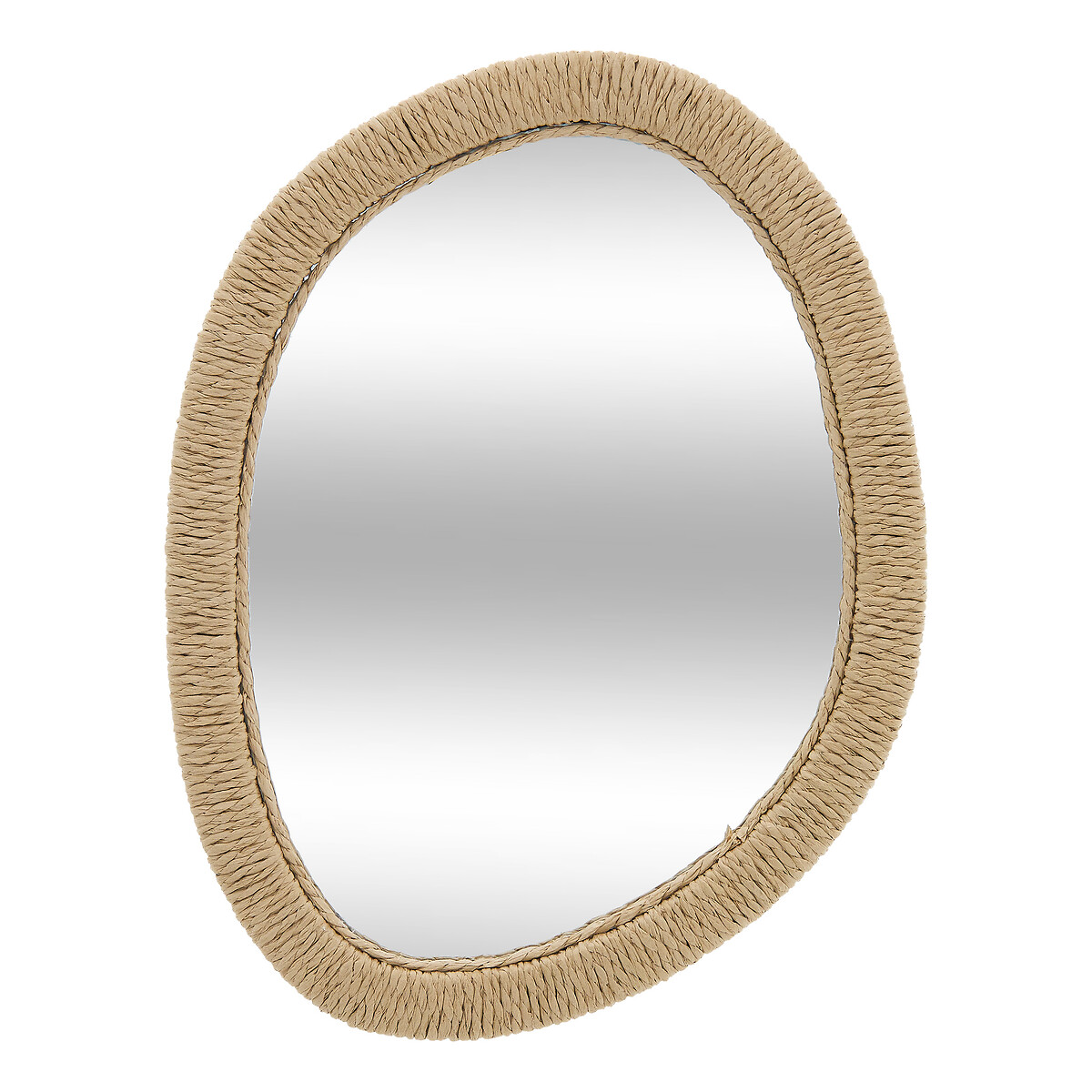 Espelho de parede TILIA castanho em corda