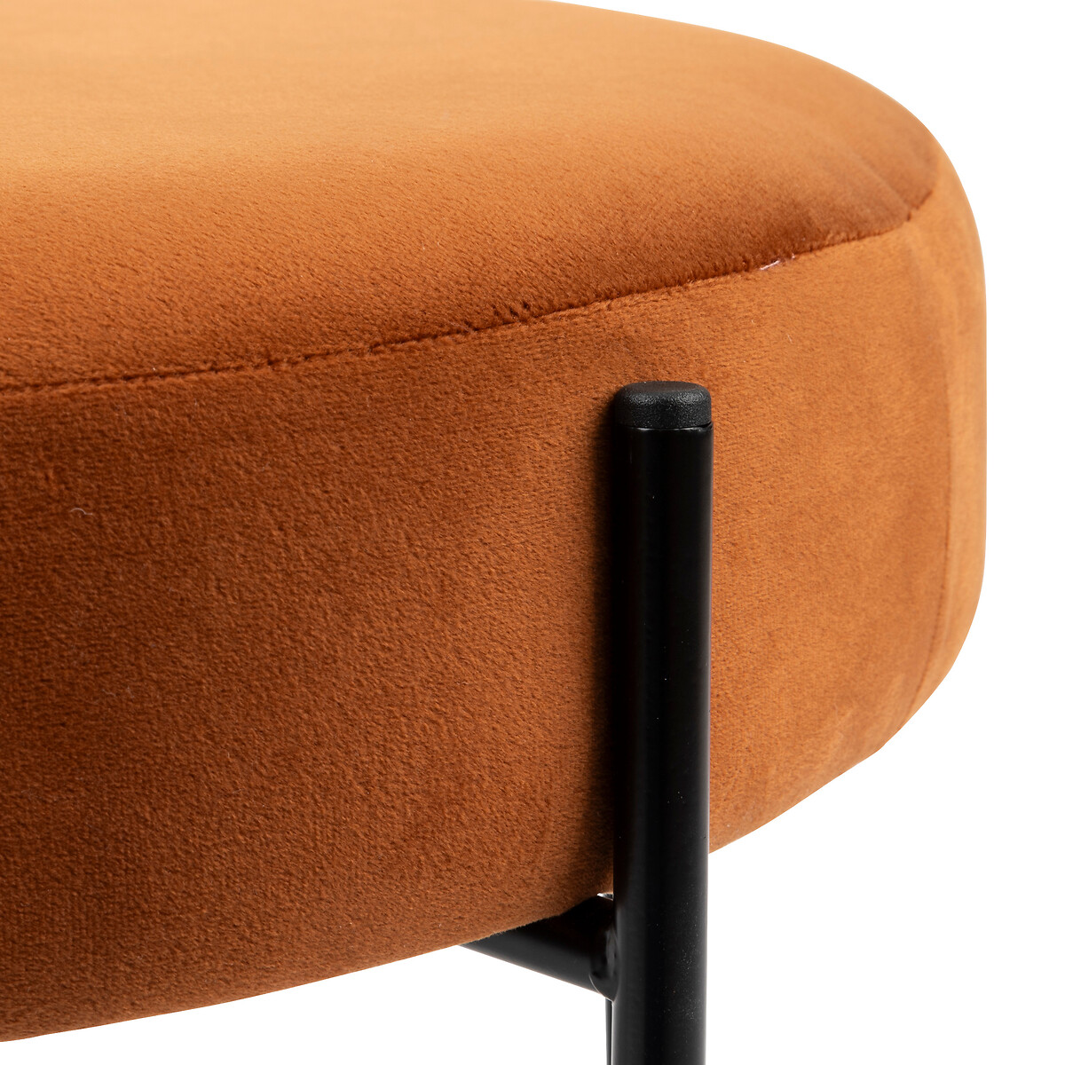 Banqueta ARTY âmbar em veludo