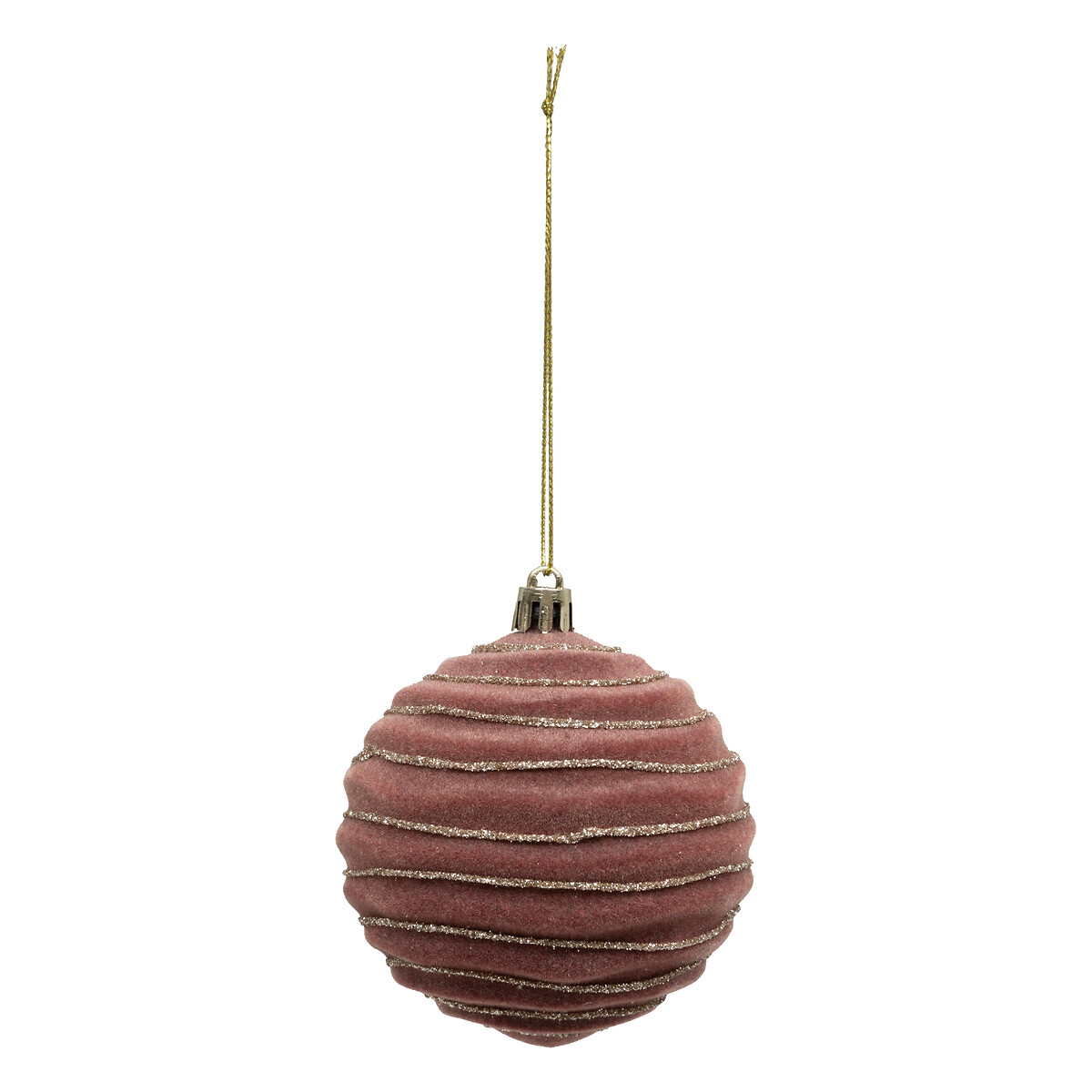 Conjunto de 9 bolas branco e rosa 8cm