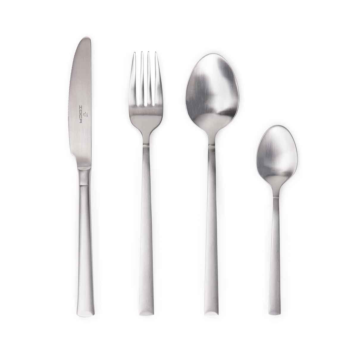 Faqueiro de 24 pe&ccedil;as FLORENCE em a&ccedil;o inox