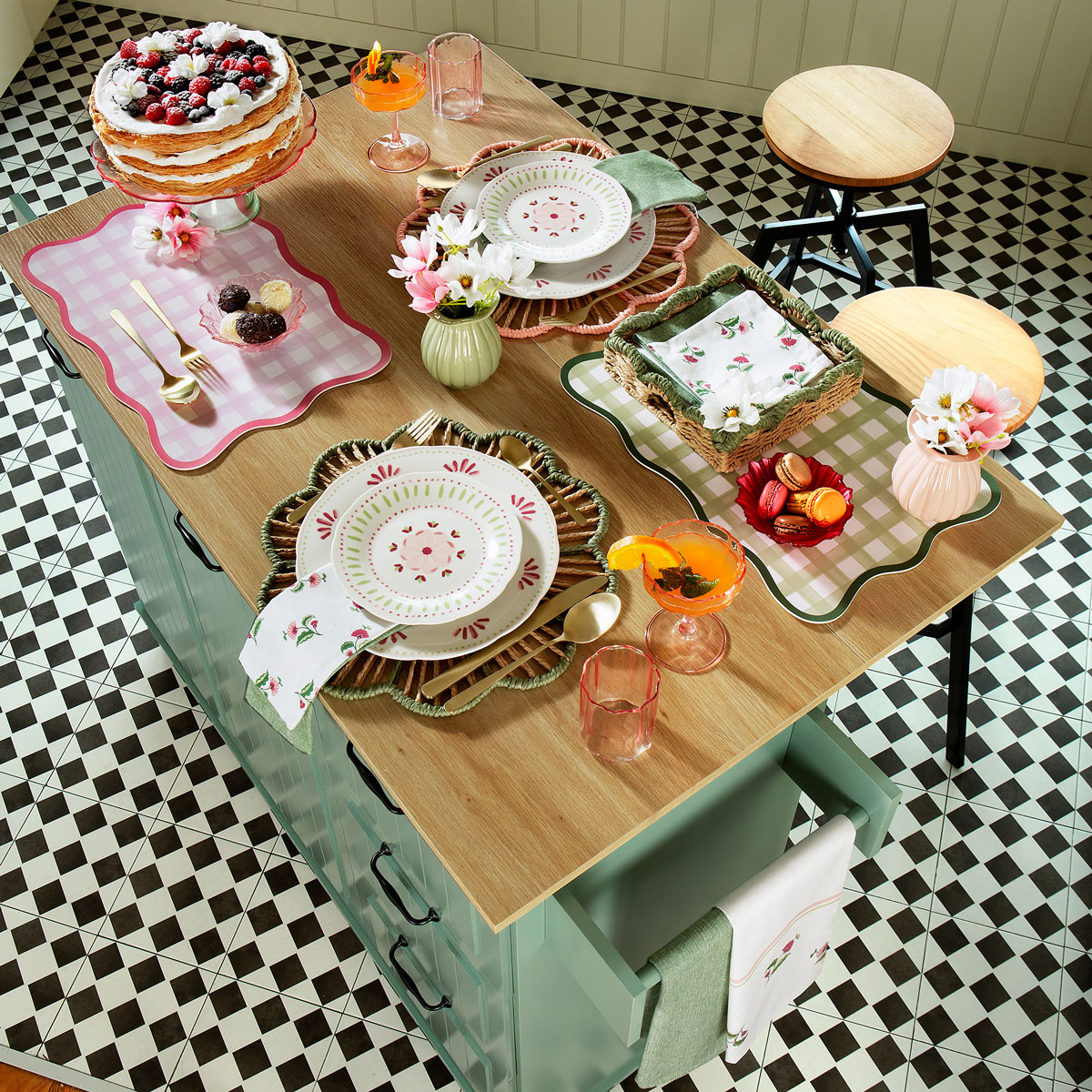 Individual de mesa BLOOMY bege 38cm