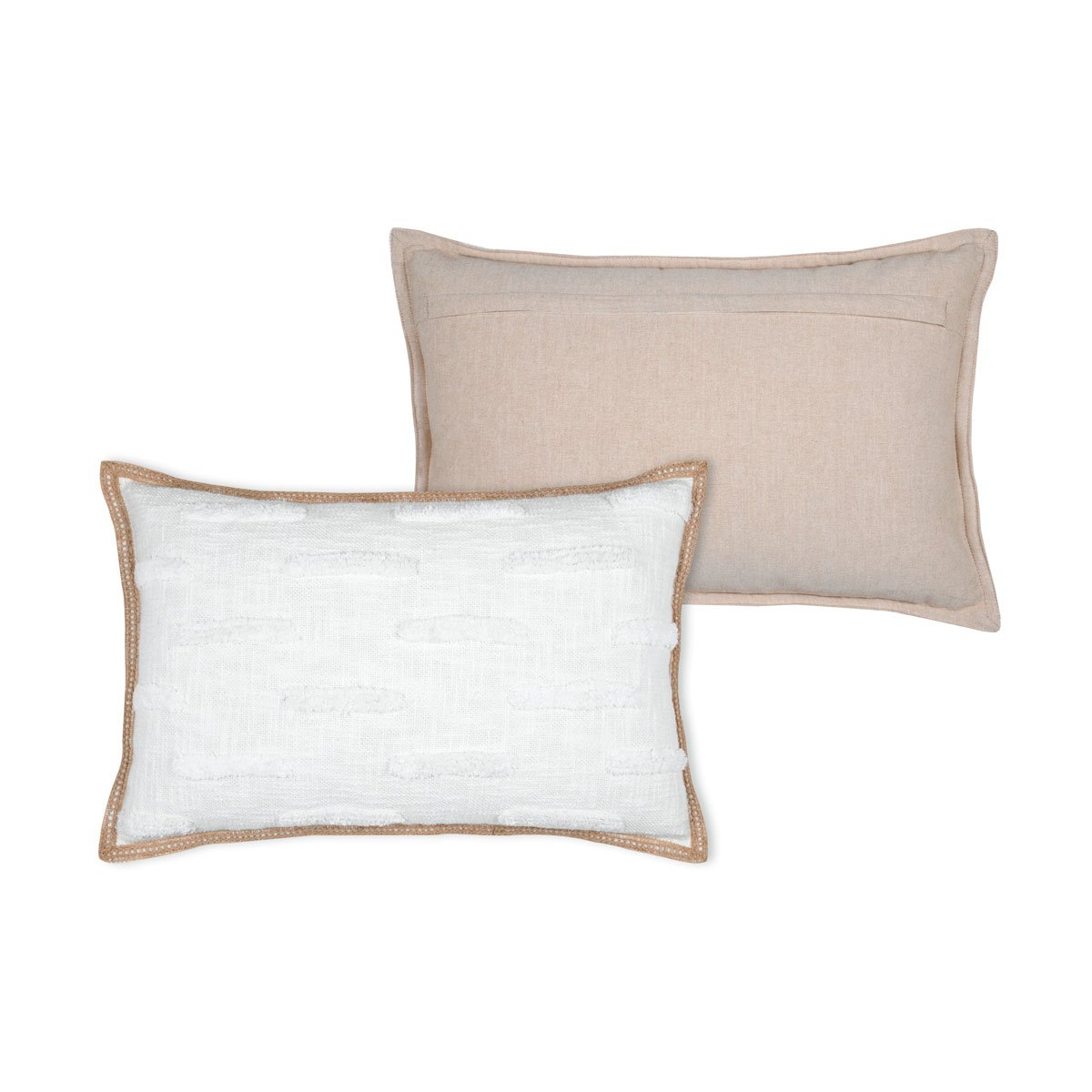 Almofada JOSEPHA cru em algod&atilde;o 40x60cm
