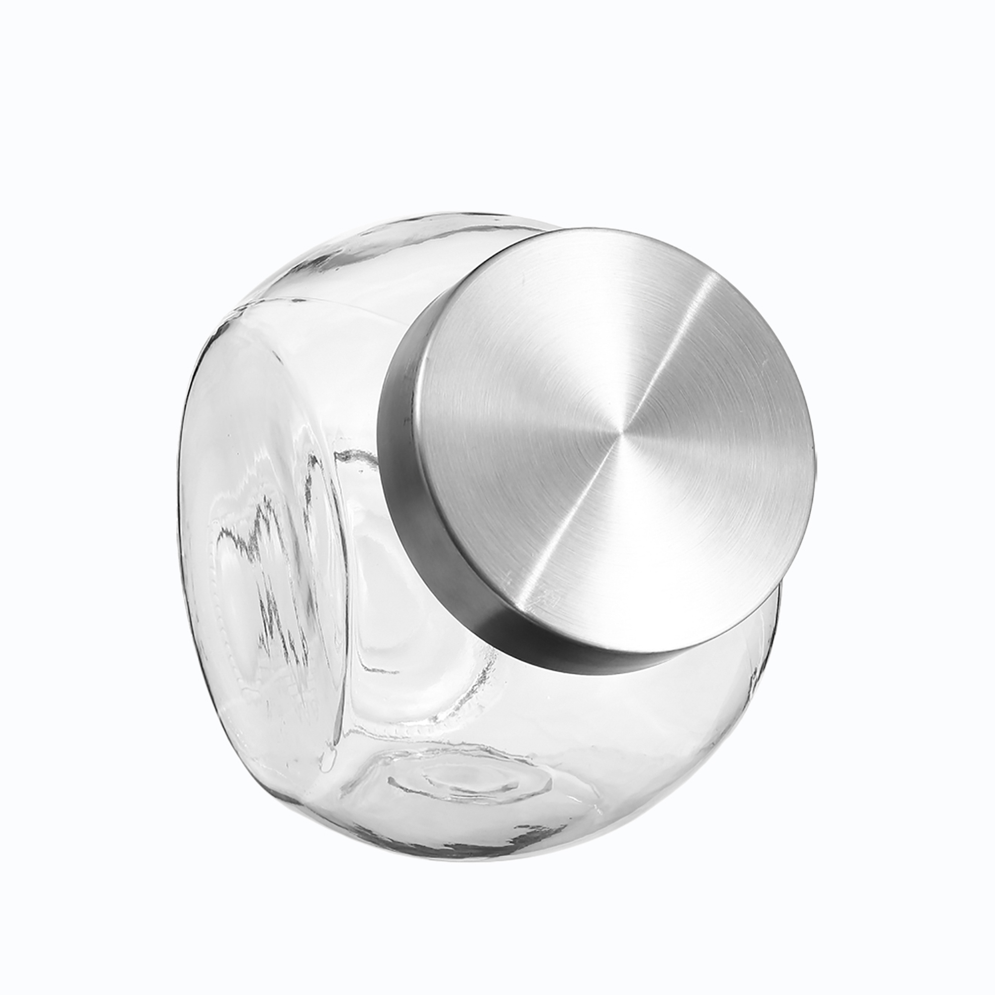 Frasco de vidro p/cozinha c/tampa 650ml