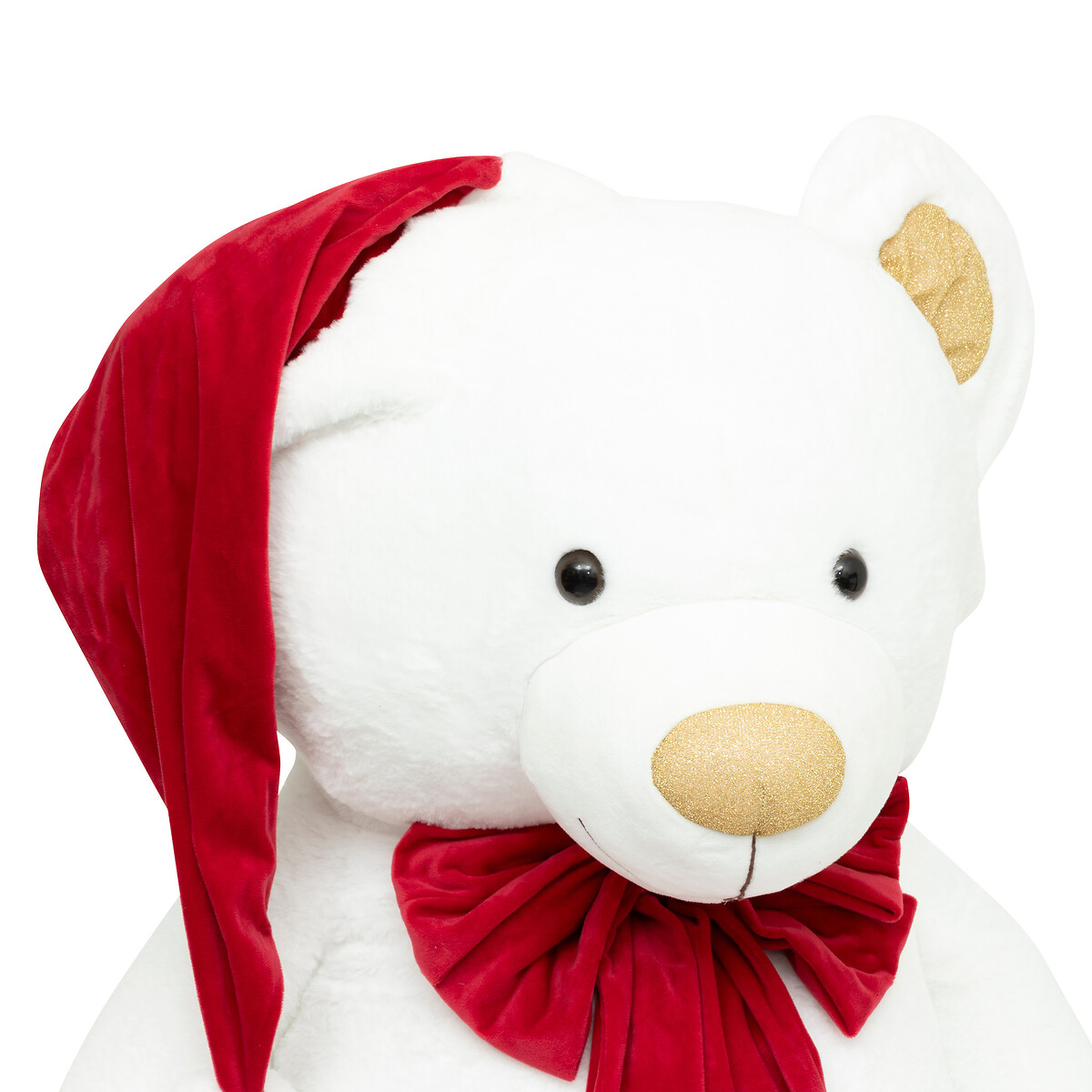 Figura de ursinho com gorro e cachecol 100cm,  Figura de ursinho com gorro e cachecol 100cm