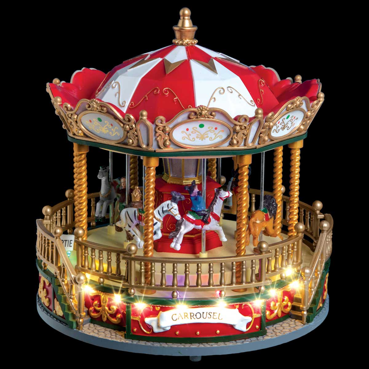Carrossel musical com luz e movimento